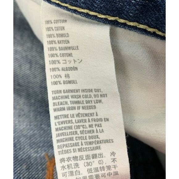 Abercrombie Mens Size 30 Jeans Distressed Cut for Womens DIY Shorts Blue‎ Button - Picture 7 of 7